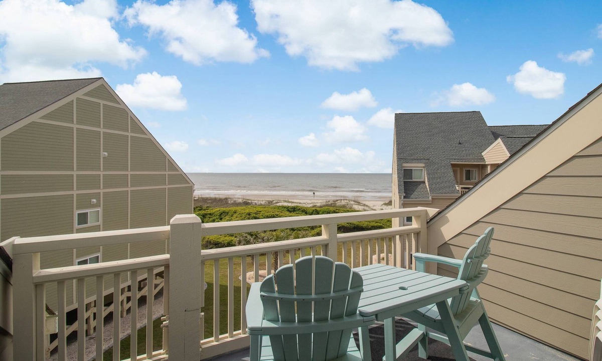 Caswell Beach Condo | Amazing Ocean Views from Lovely 2 BR Condo w/Pool at Oak Island Beach Villas.