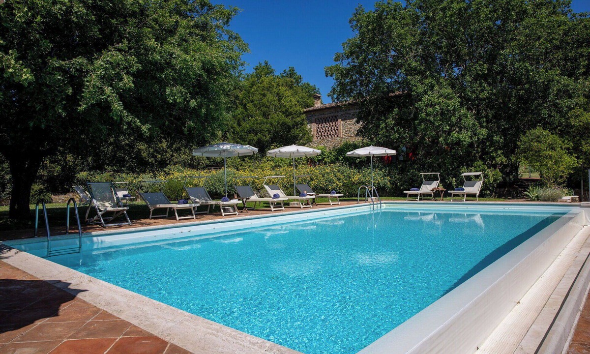 Rapolano Terme Villa | Beautiful private villa for 8 guests with WIFI, A/C, private pool, veranda and panoramic view