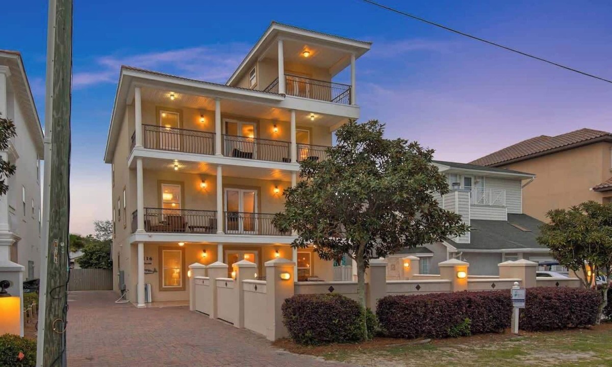 Frangista Beach House | Best Kept Sea-Cret |Frangista Beach, Private Pool, 9 BR! | Free Beach Chairs, Game Room + Pet Friendly!