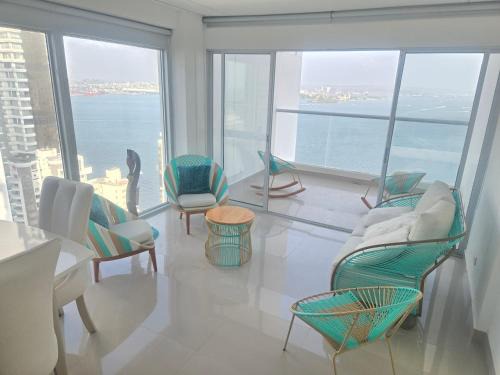 Bocagrande Apartment | BOCAGRANDE CARTAGENA -Vista aL mar, bahía y ciudad antigua - 3 balcones