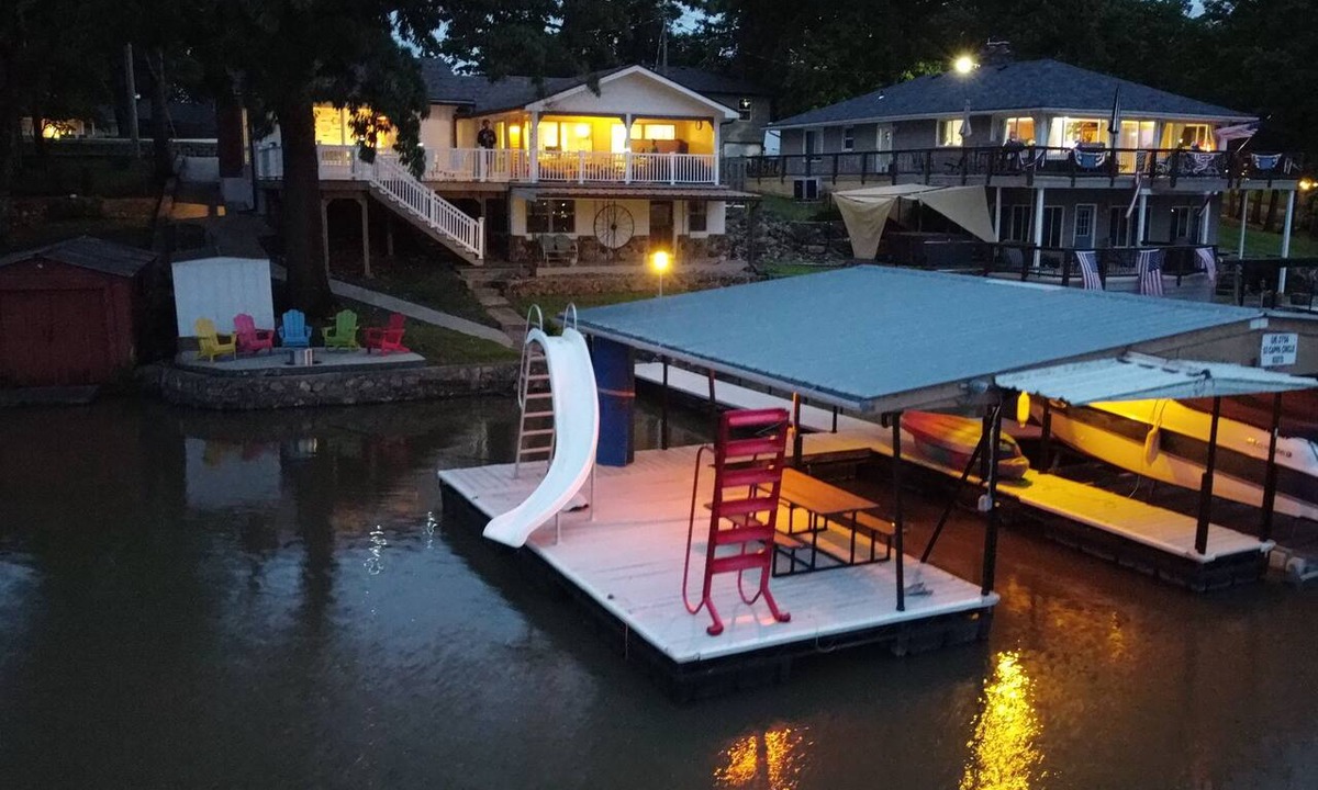 Lake of the Ozarks House | Cappa Cabana-lake front updated home with dock in the heart of Sunrise Beach