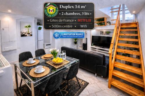 Pallud Apartment | Duplex 54 m2, 2 chambres, 3 lits, CLIMATISATION, parking privé 500 m du centre - Gîtes La Tarine - LABEL GÎTE DE FRANCE