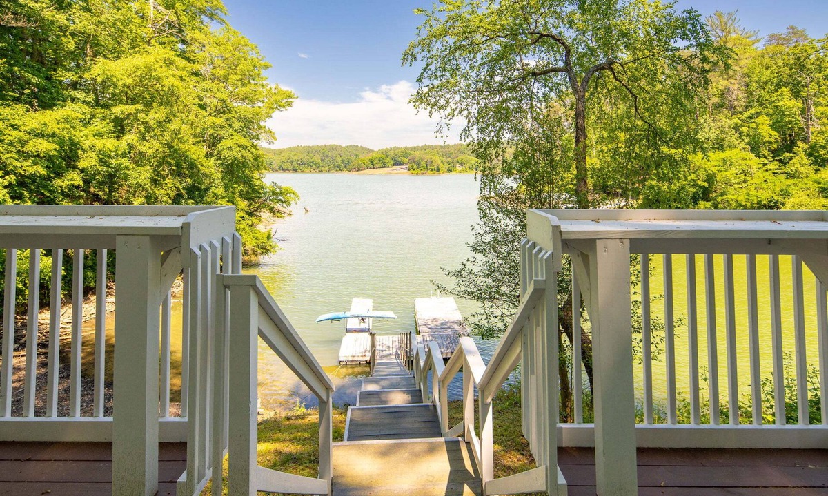 Wilkesboro House | Gorgeous 4BR Lakefront Retreat w/Private Dock, Lake Views & Gourmet Kitchen