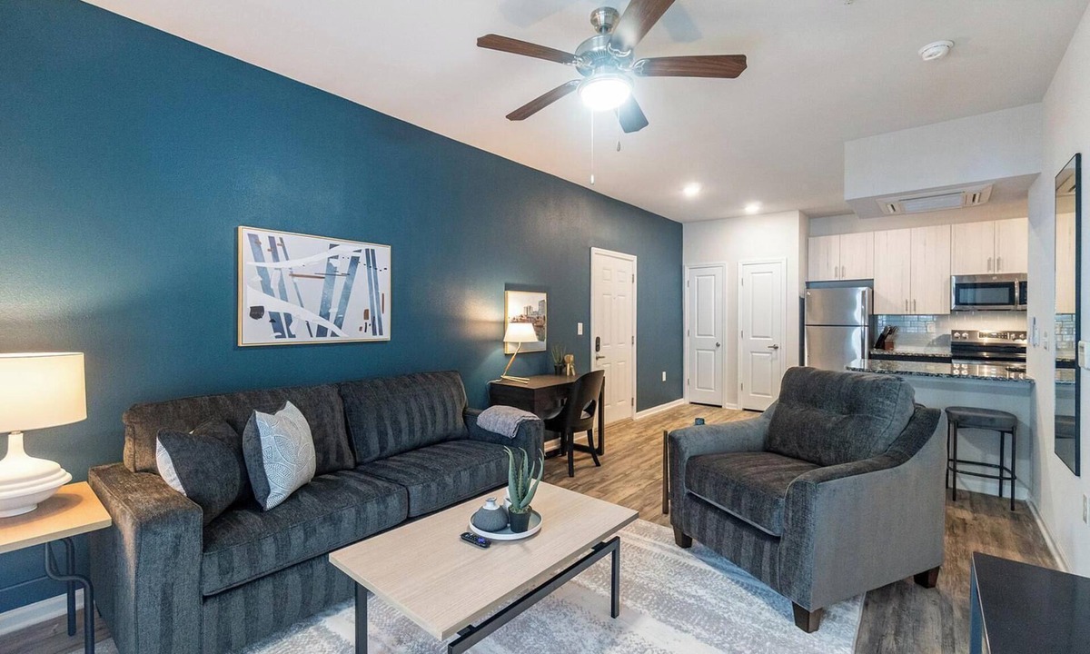 Charlotte Apartment | Landing | Chic 1BD, Clubhouse, Gym