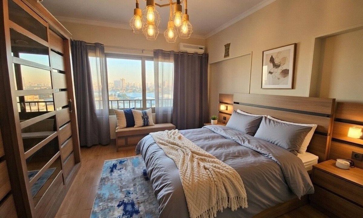 Giza Apartment | Luxury 3BR Panoramic Nile View | Next to Pharaonic Village