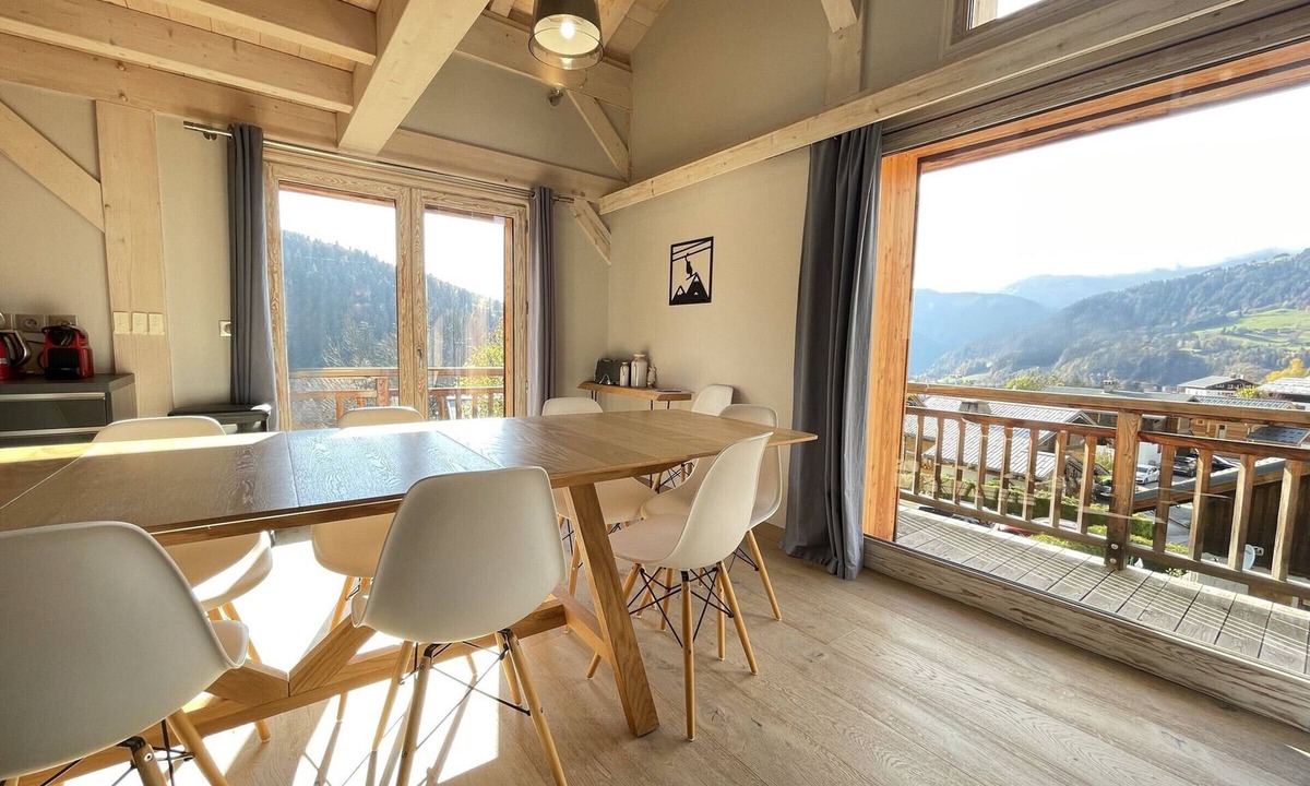 Notre-Dame-de-Bellecombe Ski Chalet | Luxury chalet for 10 with sauna in village center, WiFi included