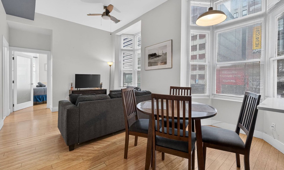 Downtown Baltimore Condo | Modern Corner 1BR w/Views | Near Harbor & Stadium