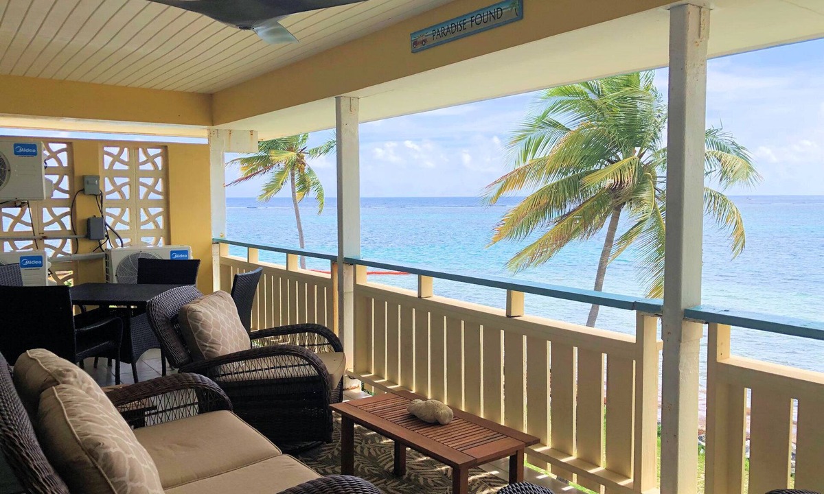 Estate Golden Rock Condo | Paradise Found - 2 bed/2 bath beachfront condo- beach and pool.