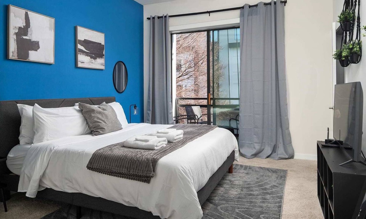 First Ward Apartment | Spacious 2BD with Private Balcony and Free Parking 1