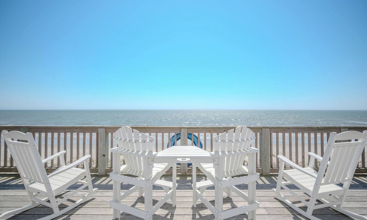 Oak Island House | Spoiled Rotten: Oceanfront house in West Beach with a double porch overlooking t