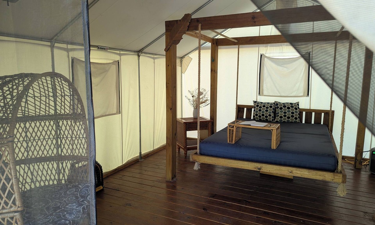 Supply RV Rental | The Polynesian Glamper is a cozy retreat Just 2 Miles from Scenic Holden Beach