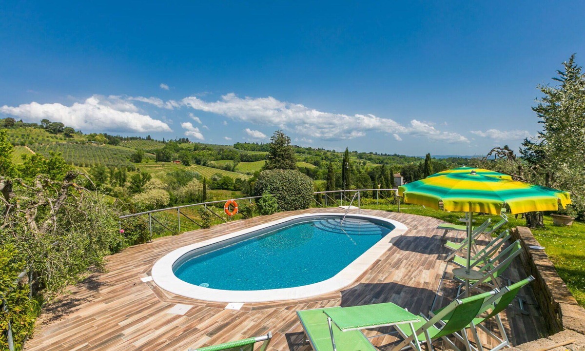 San Gimignano Villa | Wonderful villa with private pool, A/C, WIFI, TV, patio, pets allowed and panoramic view