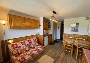 2-room apartment with parking in Les Saisies, 4 people, balcony, fully equipped