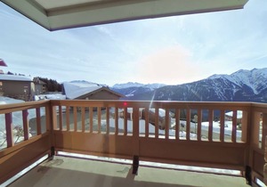 3-room apartment for 7 people with balcony and parking in Les Saisies