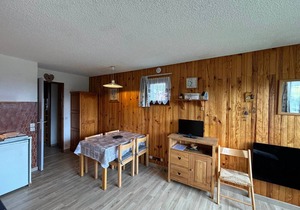 Studio cabin in Les Saisies, 4 people, parking
