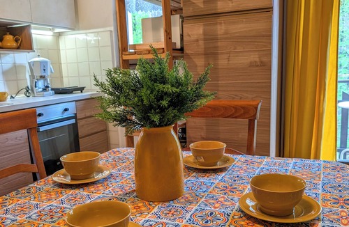 Oltre il Colle Apartment | AlpenDeer: Mountain Charm with Fireplace & View in Oltre il Colle