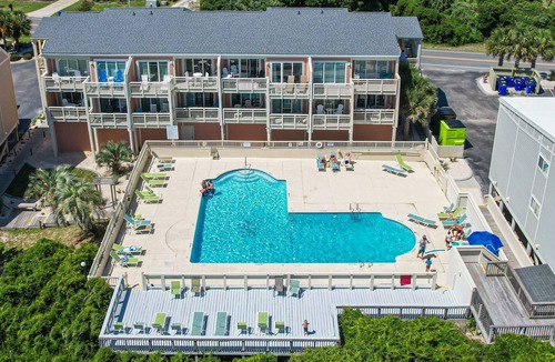 Caswell Beach Condo | Amazing Ocean Views from Lovely 2 BR Condo w/Pool at Oak Island Beach Villas.