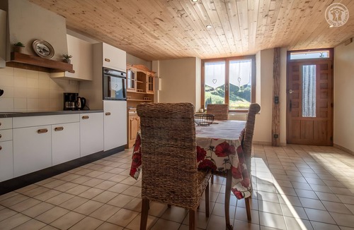 Ugine Apartment | Apartment 'La Ferme Du Mont Charvin' with Mountain View, Private Terrace and Balcony