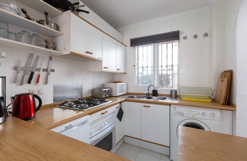 Torreblanca Apartment | Apartment "Urbanización Casablanca" with Shared Pool, Wi-Fi, A/C, Terrace & Garden