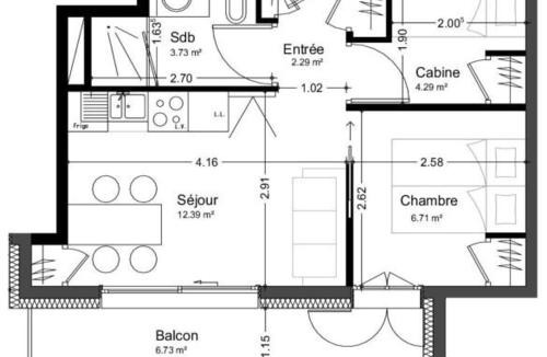 Beaufort Apartment | Appartement cosy 2 chambres à Arêches, cuisine équipée et terrasse - FR-1-342-203