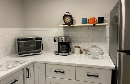 Greensboro Apartment | Axes & Roses: King Bed Forest Hideaway with Kitchen. Quiet retreat.
