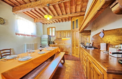 Sant'Andrea in Percussina Villa | Beautiful private villa with private pool, WIFI, A/C, hot tub, TV, panoramic view, close to Florence