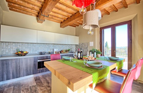 Peccioli Villa | Beautiful private villa with private pool, A/C, hot tub, WIFI, patio and panoramic view