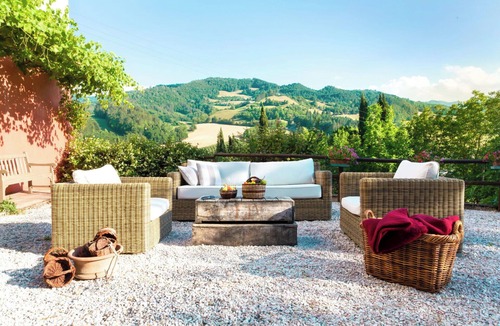 Tredozio Villa | Beautiful private villa for 6 people with private pool, WIFI, TV, patio and panoramic view
