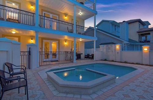 Frangista Beach House | Best Kept Sea-Cret |Frangista Beach, Private Pool, 9 BR! | Free Beach Chairs, Game Room + Pet Friendly!