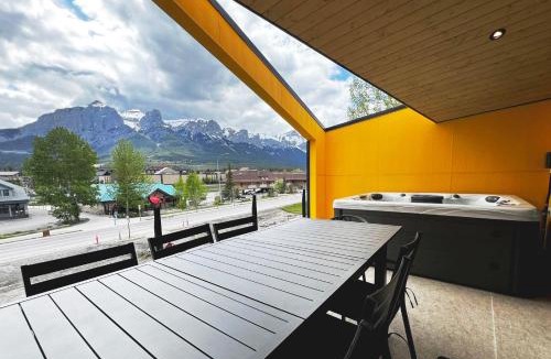 Teepee Town House | Best Mountain View in Canmore, Luxury 4 BR Townhouse with Hot Tub