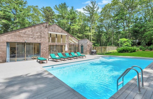 Northwest Harbor House | Bright & Modern East Hampton Retreat with Private Pool and Lush Yard