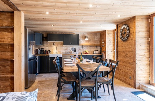 La Giettaz Ski Chalet | Chalet "Le Logis" with Mountain Views, Private Terrace and Wi-Fi