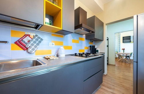 San Leonardo Apartment | Comfortable apartment located on the ground floor of a building. There are two steps at the entrance and a metal ramp to also transport disabled people.In 70 m2 of space it accommodates 6 people, with a double bedroom, one with two single beds and a sofa