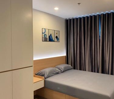 Talat Phlu Apartment | Cozy room with a relax built-in
