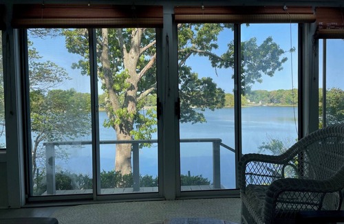 Menantic Creek House | Cozy waterfront Shelter Island house with panoramic views. Pet-friendly!