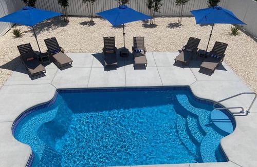 Oak Island House | DreamWaver - Beautiful new home w/pool steps from the beach!