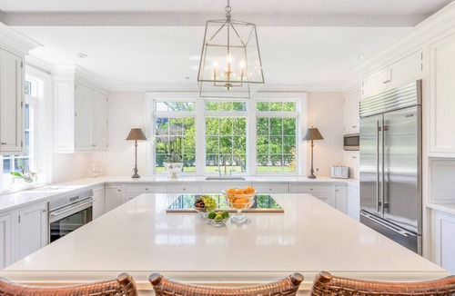 Bridgehampton House | Elegant Water Mill retreat with heated pool, terraces, and timeless.