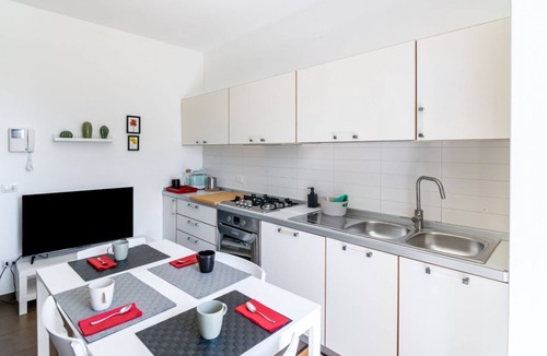 Rivabella Apartment | GuestHost - 100 meters from the sea and 2 km from the fair, our apartment is located on the second and last floor of a building with a lift (NOT suitable for disabled people). There are two steps at the entrance.In 45 m2 of space it comfortably accommoda
