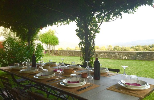 San Giustino Valdarno Villa | Poggio Corsucci.Historic stone house with swimming pool and enchanting view.