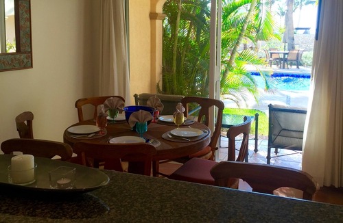 Zona Hotelera Condo | Las Mananitas - Beachfront Ground Floor 1BR Condo, Semi-Private Pool.