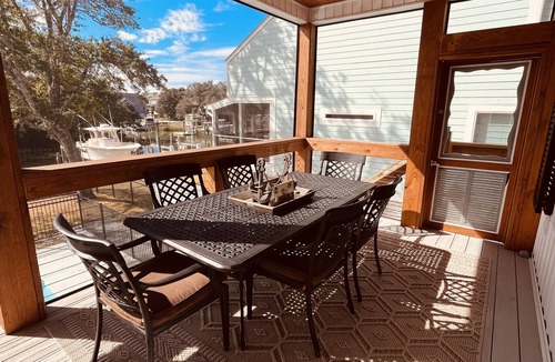 Long Beach House | Love to fish! We have a dock