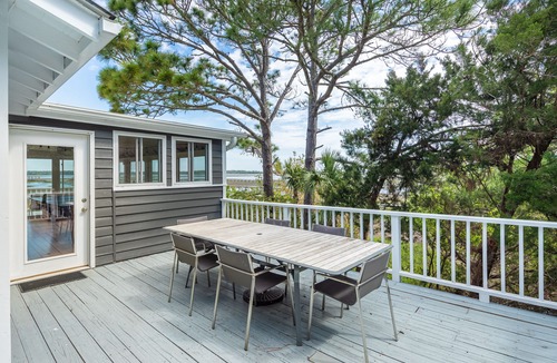 Folly Beach House | Lovely Home on Deep Water/Dock/Short walk to Beach/Pets Considered.