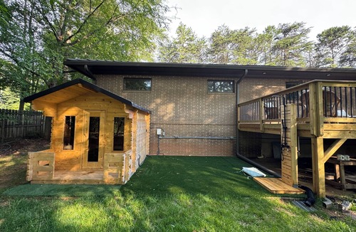 Huntersville House | Luxury 4BR Wellness Escape Near Lake Norman: Sauna + Patio + Gym