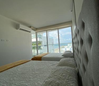 La Boquilla Apartment | Morros Cartagena frente a playa Hotel las Américas Edificio Spiaggia Apto Duplex