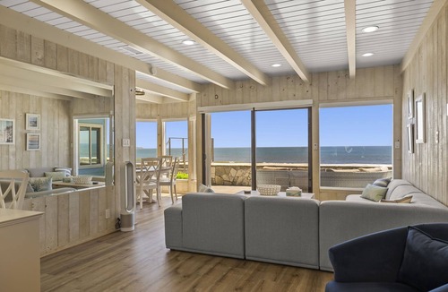 Faria Beach House | New Listing! Beachfront - Steps down to the Sand. Surfing, Sealife, Sunsets!