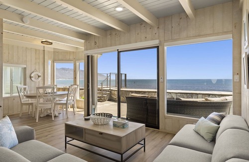 Faria Beach House | New Listing! Beachfront - Steps down to the Sand. Surfing, Sealife, Sunsets!