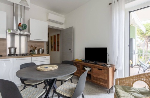 Riva Ligure Apartment | Nice apartment for 4 guests with A/C, TV, balcony and pets allowed