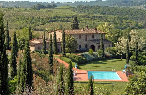 Montaione Apartment | Nice apartment with pool, WIFI, TV, pets allowed, panoramic view and parking, close to San Gimig...