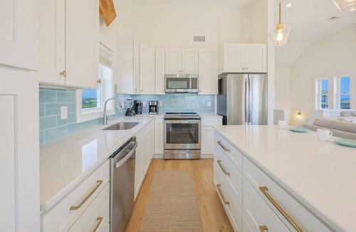 Rodanthe House | Oceanside Home in Rodanthe with Hot Tub, EV Charging, and Media Rooms