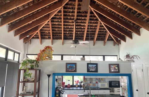 Great Exuma House | ON Tar Bay beach steps away private 4 acres 4 bedroom pool hot tub gym 3.5 baths